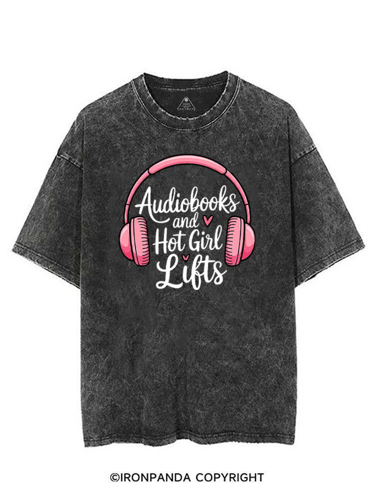 AUDIOBOOKS AND HOT GIRL LIFTS VINTAGE GYM SHIRT