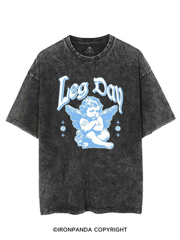 LEG DAY ANGLE VINTAGE GYM SHIRT