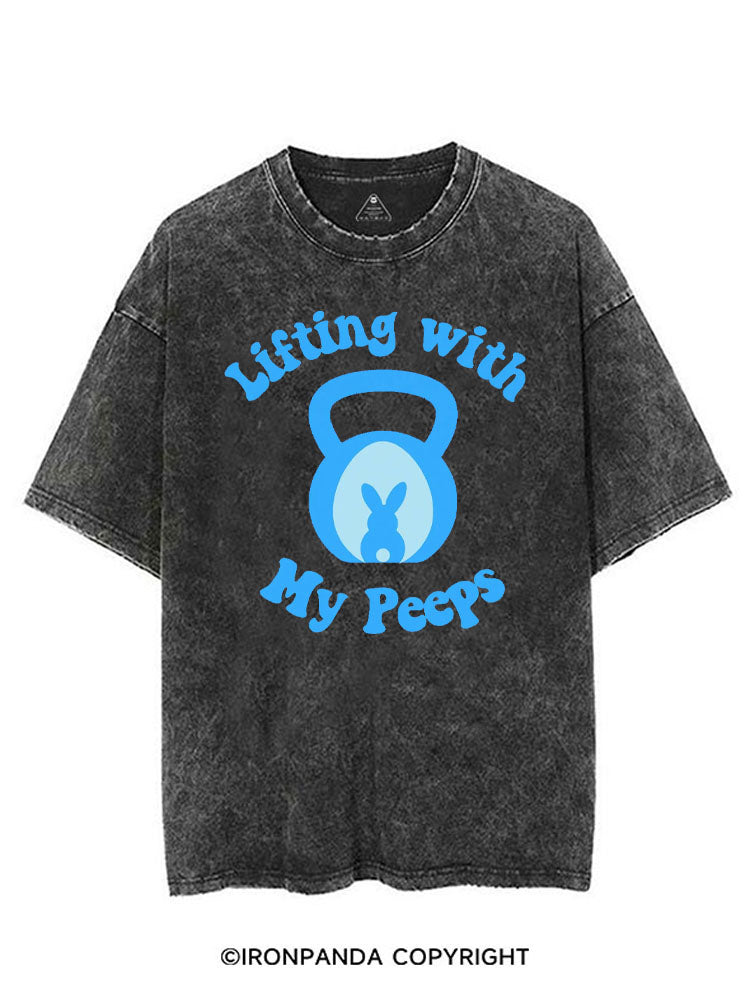 LIFTING WITH MY PEEPS VINTAGE GYM SHIRT