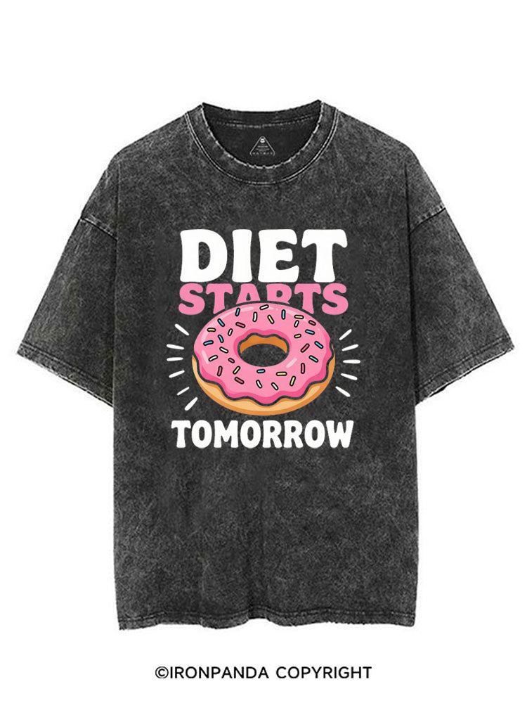 DIET STARTS TOMORROW VINTAGE GYM SHIRT