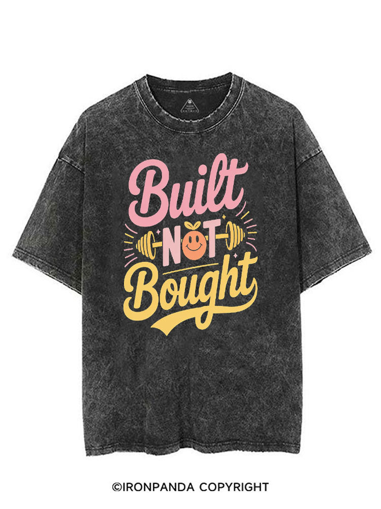 BUILT NOT BOUGHT VINTAGE GYM SHIRT