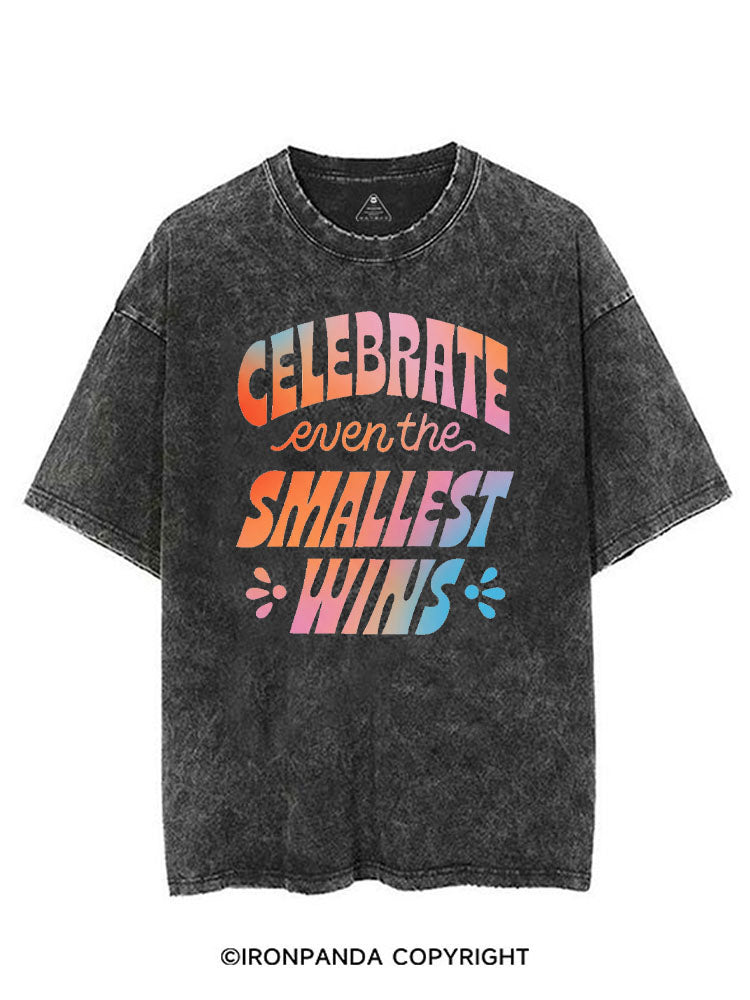 CELEBRATE EVEN THE SMALLEST WINS VINTAGE GYM SHIRT