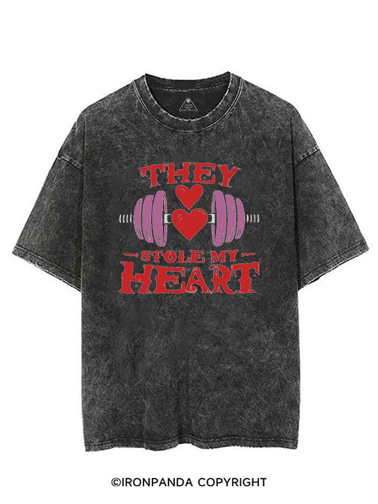 THEY STOLE MY HEART VINTAGE GYM SHIRT