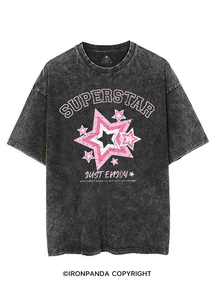 SUPERSTAR JUST ENJOY VINTAGE GYM SHIRT
