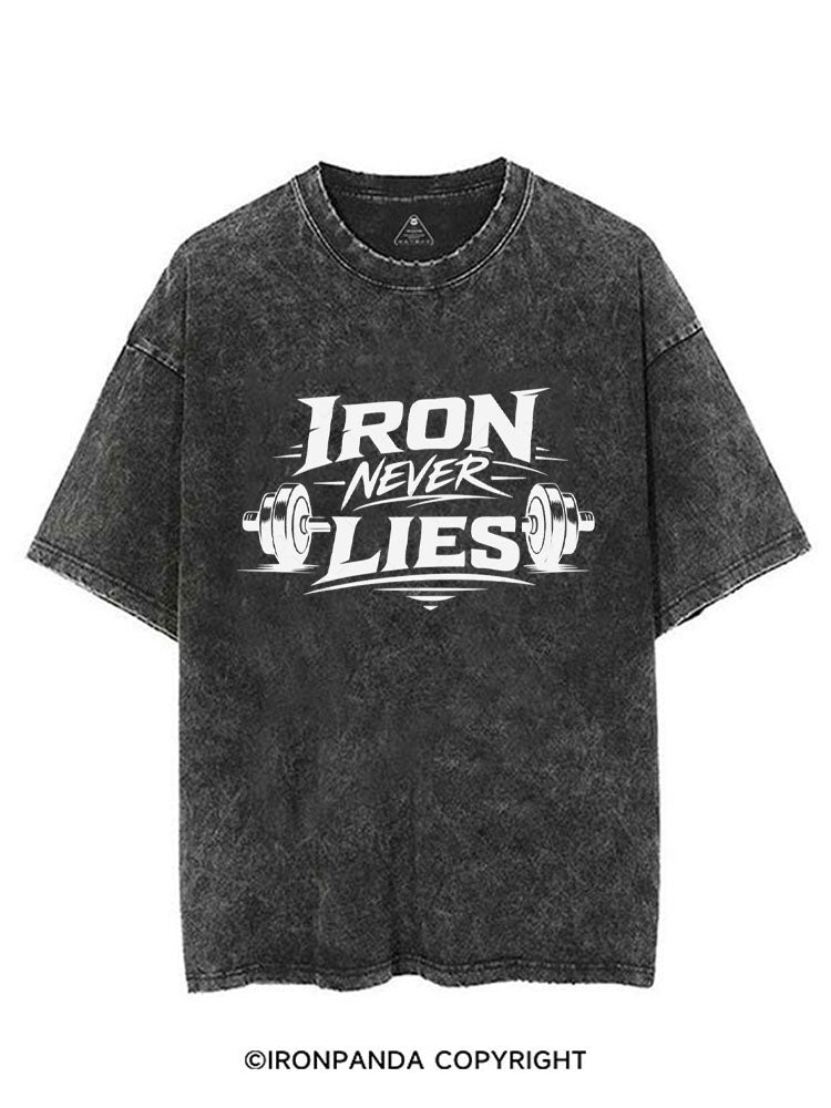 IRON NEVER LIES VINTAGE GYM SHIRT