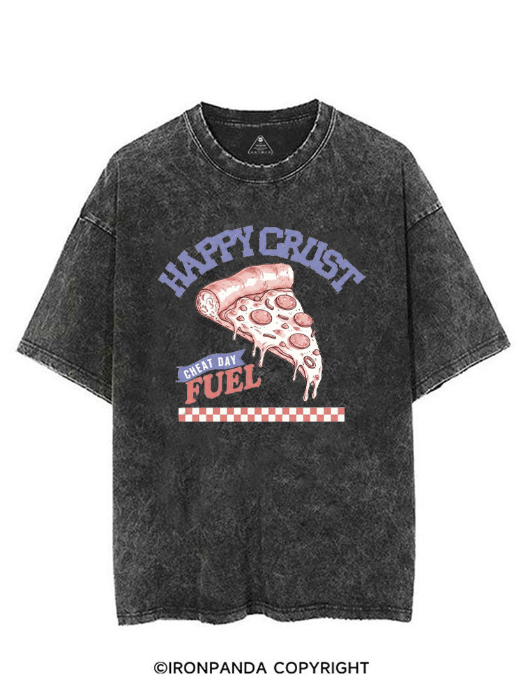 HAPPY CRUST CHEAT DAY FUEL VINTAGE GYM SHIRT