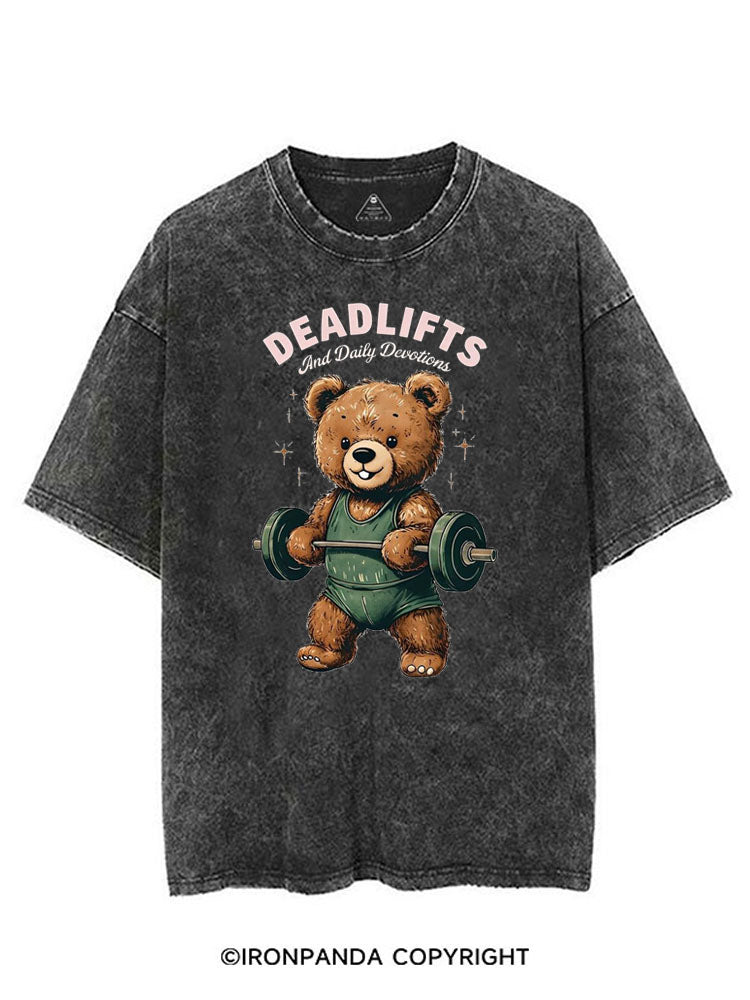 DEADLIFTS AND DAILY DEVOTIONS VINTAGE GYM SHIRT