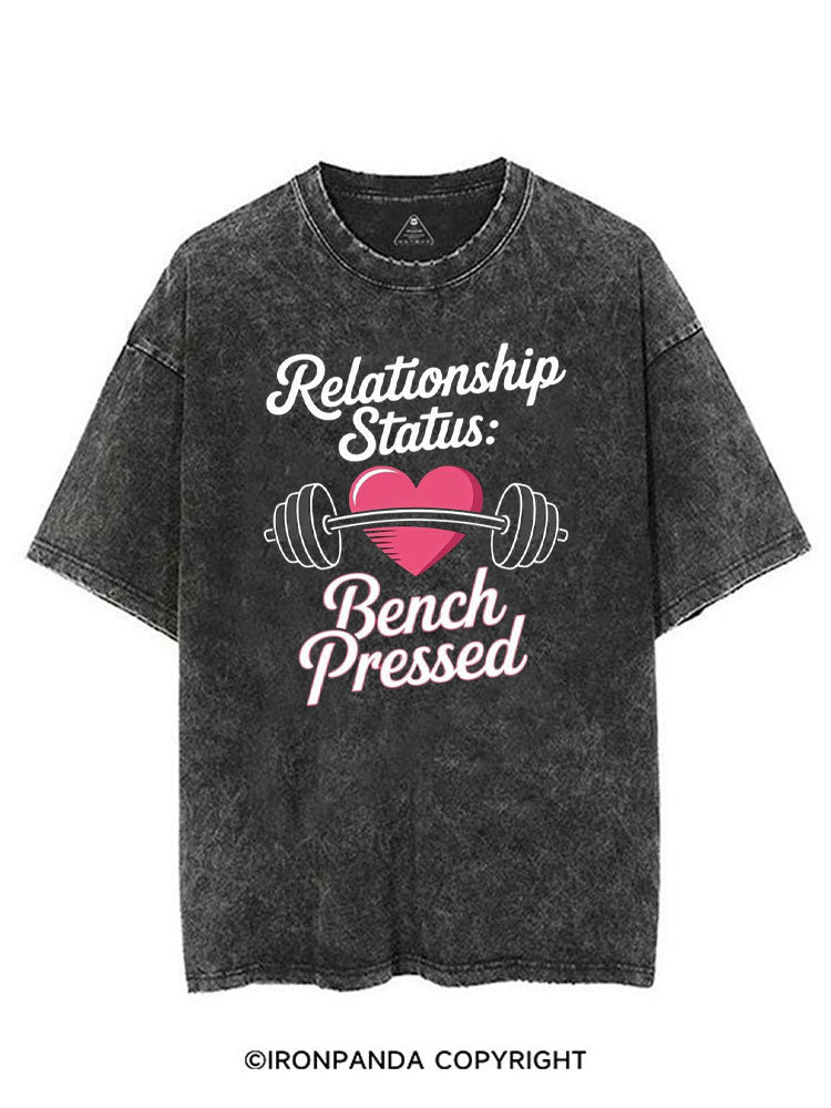 RELATIONSHIP STATUS BENCH PRESSED VINTAGE GYM SHIRT