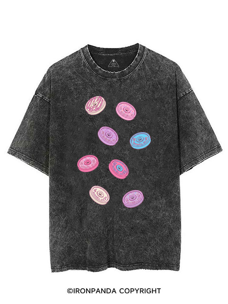 DONUT PLATES VINTAGE GYM SHIRT