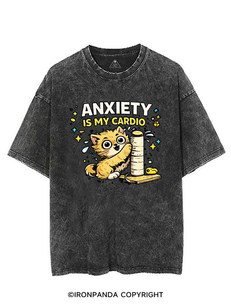 ANXIETY IS MY CARDIO VINTAGE GYM SHIRT