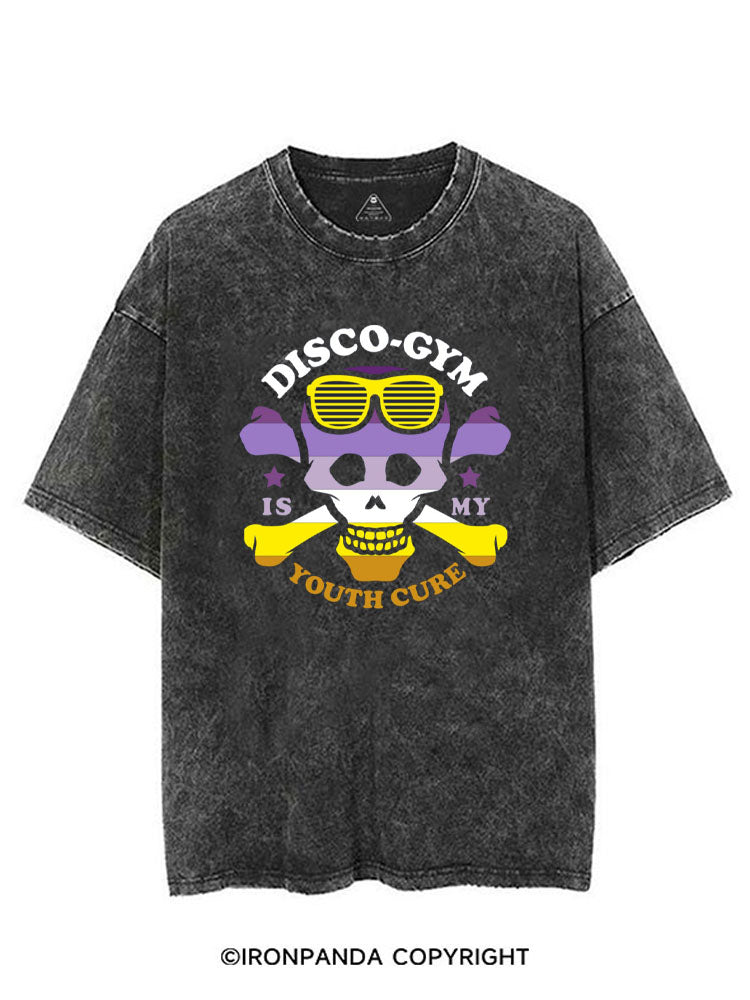 DISCO-GYM IS MY YOUTH CURE VINTAGE GYM SHIRT