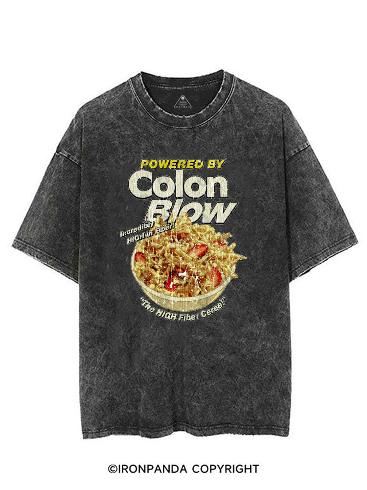 POWERED BY COLON BLOW VINTAGE GYM SHIRT