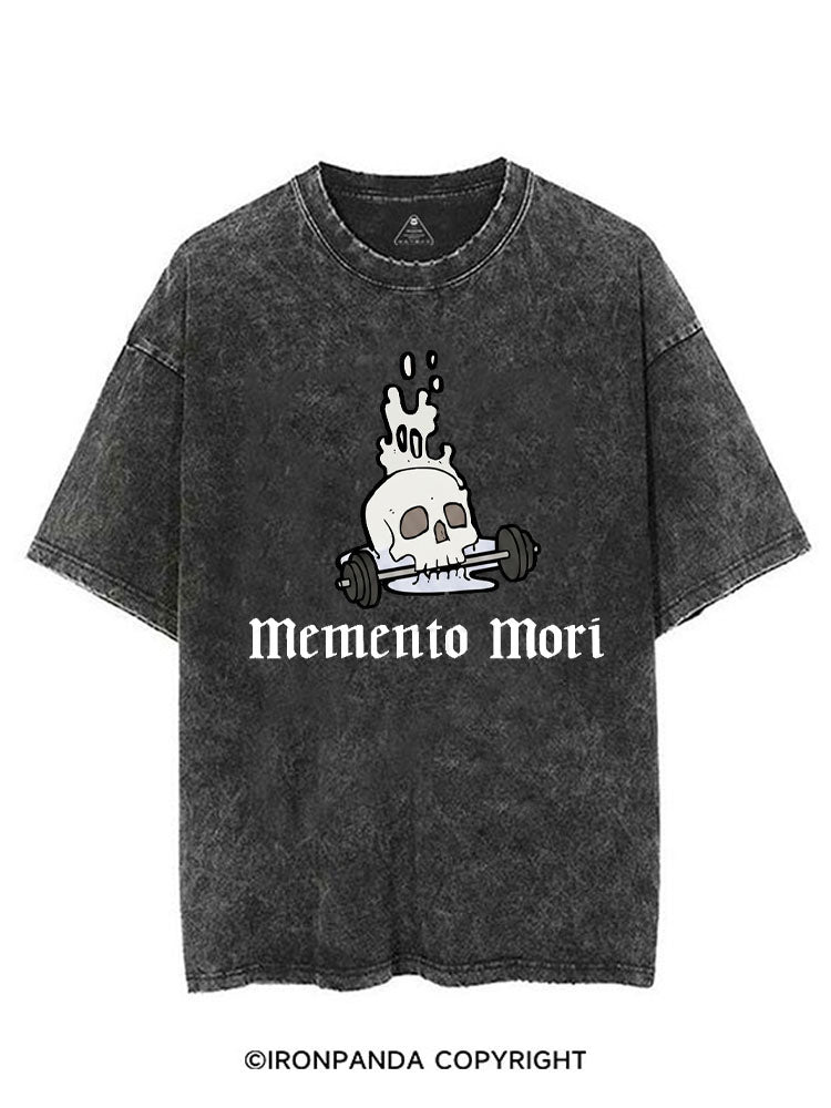 MEMENTO MORI VINTAGE GYM SHIRT