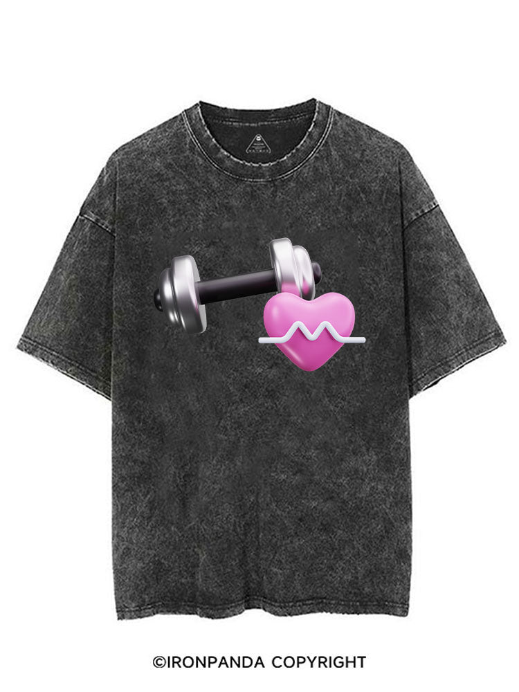 IRON HEARTBEAT VINTAGE GYM SHIRT