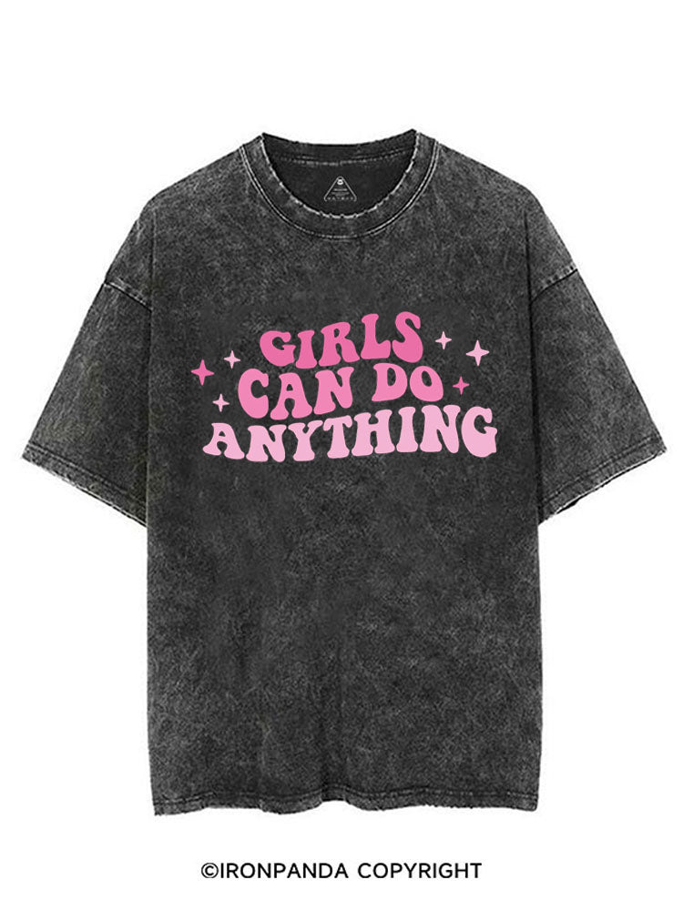 GIRLS CAN DO ANYTHING VINTAGE GYM SHIRT