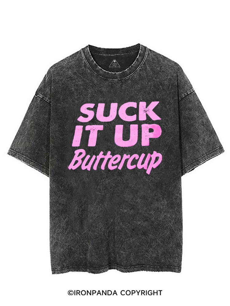 SUCK IT UP BUTTERCUP VINTAGE GYM SHIRT