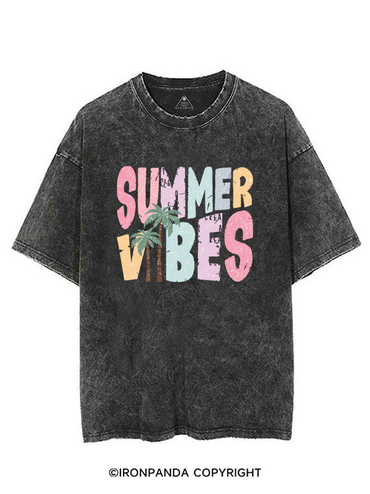 SUMMER VIBES VINTAGE GYM SHIRT