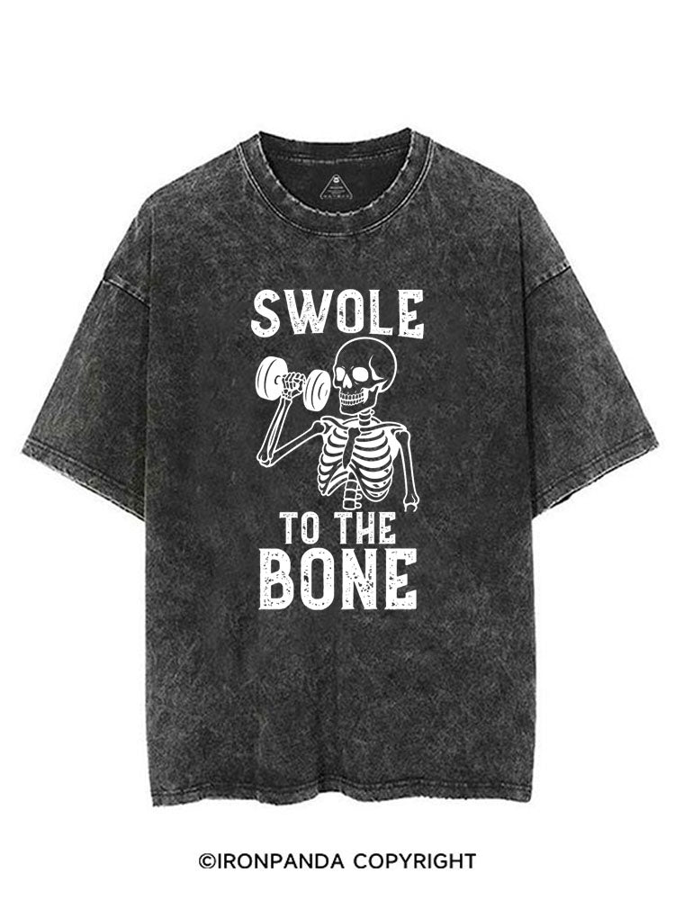 SWOLE TO THE BONE VINTAGE GYM SHIRT