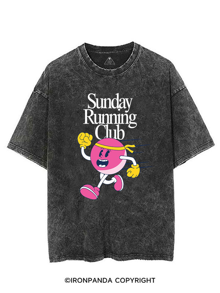 SUNDAY RUNNING CLUB VINTAGE GYM SHIRT