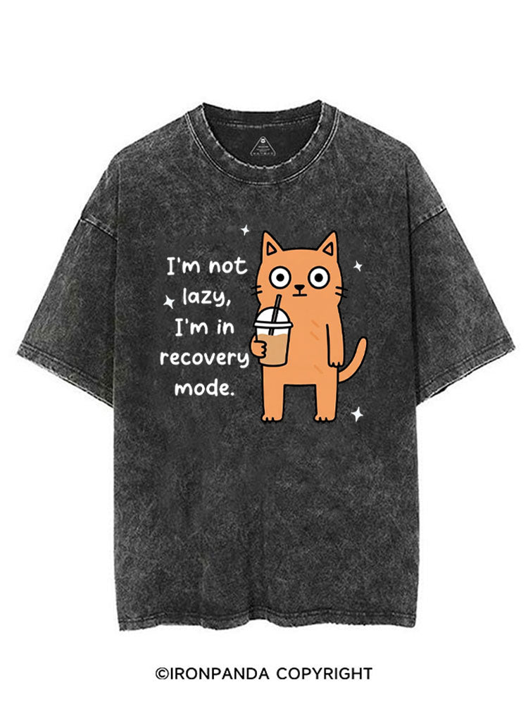 I'M NOT LAZY, I'M IN RECOVERY MODE VINTAGE GYM SHIRT