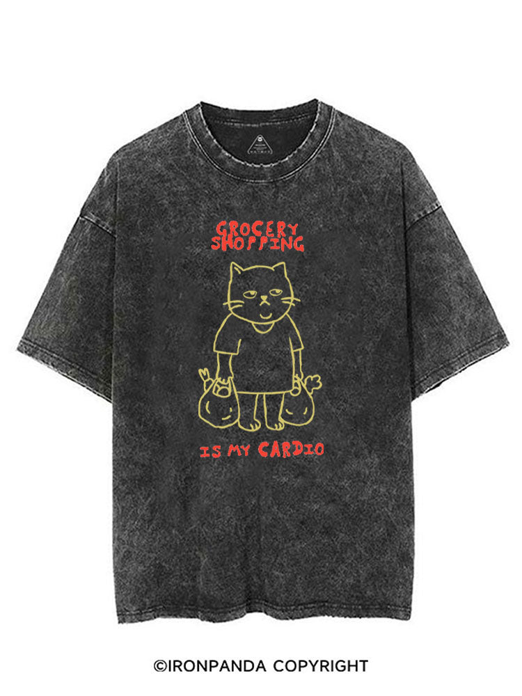 GROCERY SHOPPING IS MY CARDIO VINTAGE GYM SHIRT