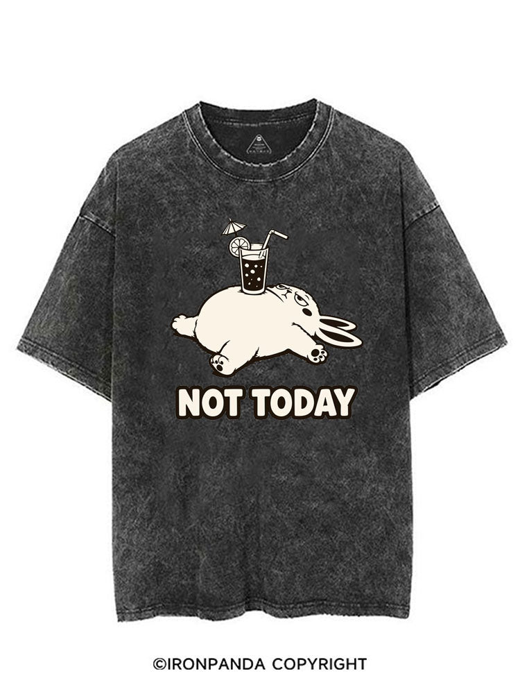 NOT TODAY BUNNY VINTAGE GYM SHIRT