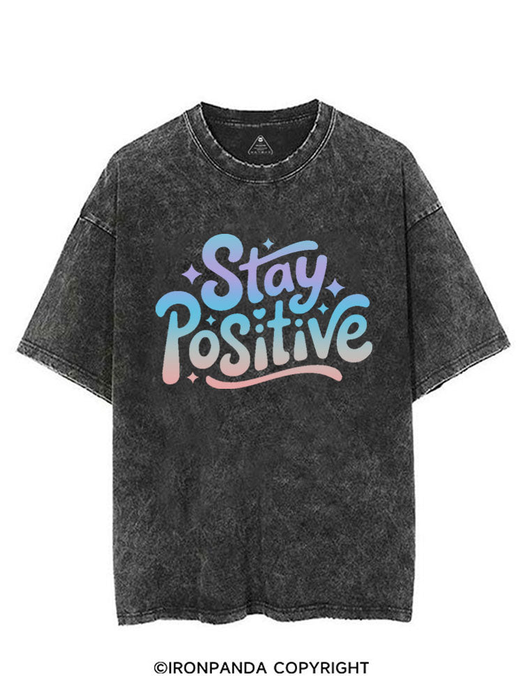 STAY POSITIVE VINTAGE GYM SHIRT