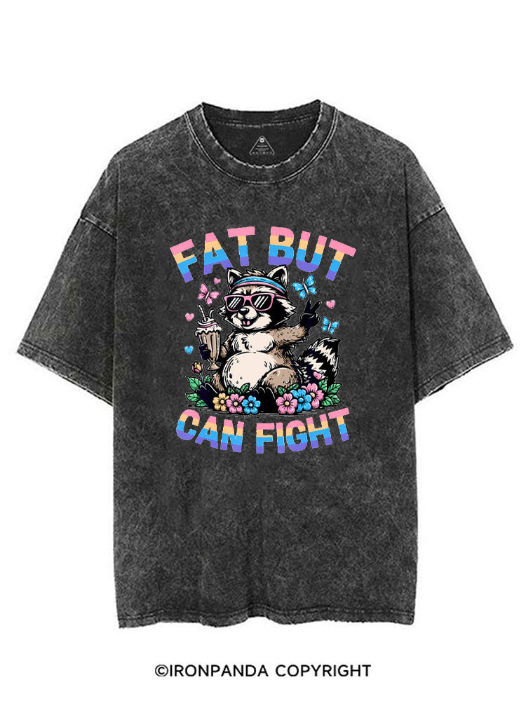 FAT BUT CAN FIGHT VINTAGE GYM SHIRT