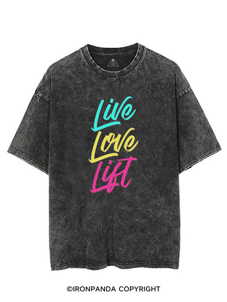 LIVE LOVE LIFT VINTAGE GYM SHIRT