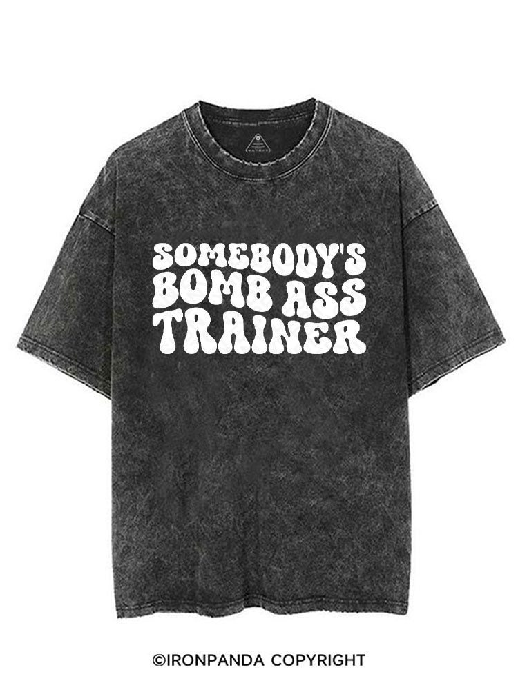 SOMEBODY'S BOMB ASS TRAINER VINTAGE GYM SHIRT