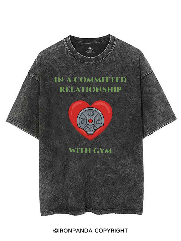 IN A COMMITTED WITH GYM VINTAGE GYM SHIRT