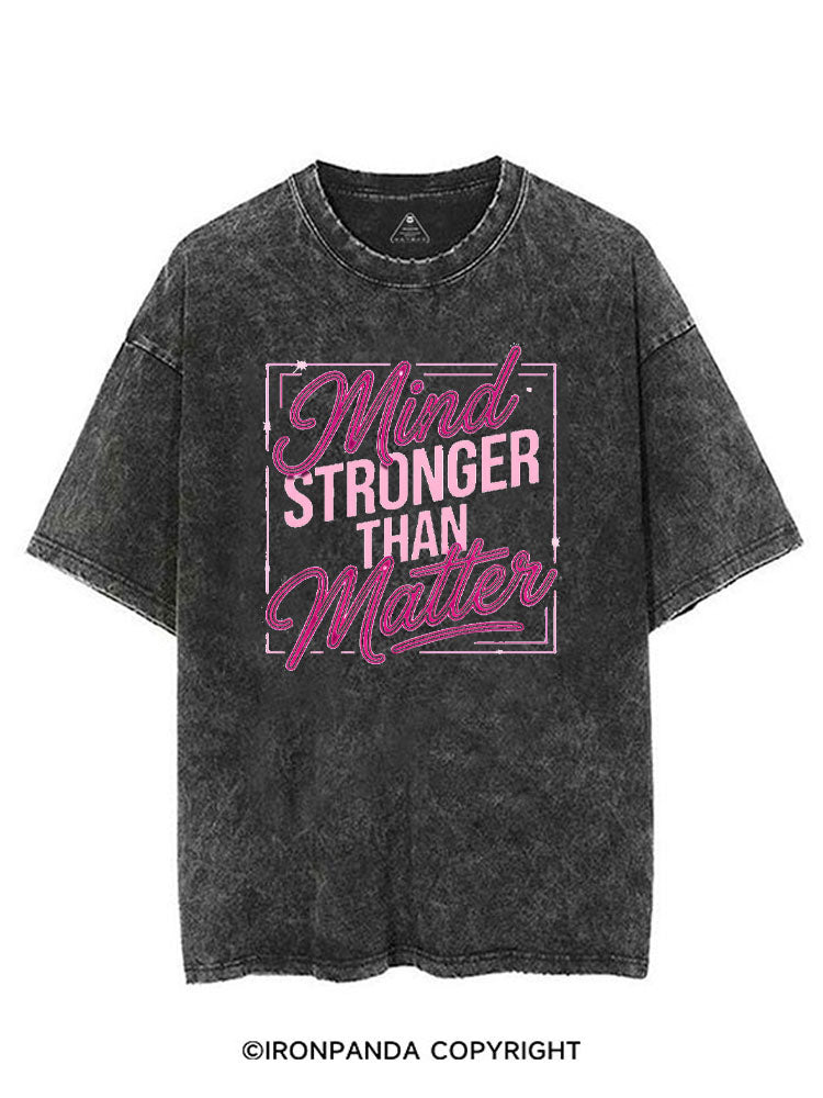 MIND STRONGER THAN MATTER VINTAGE GYM SHIRT