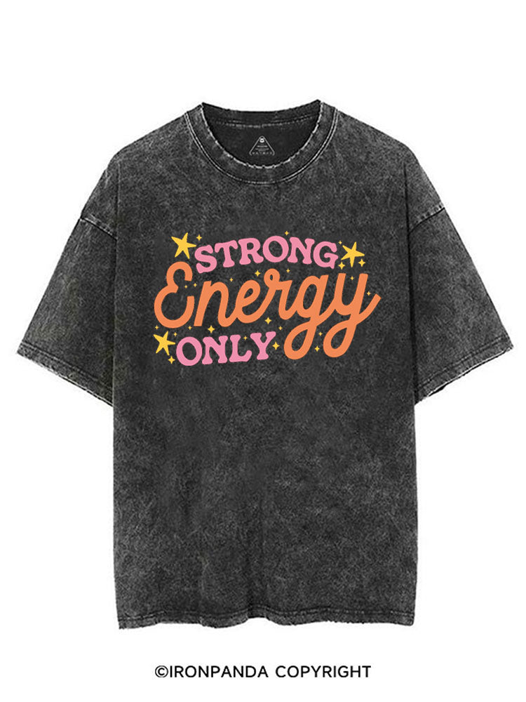 STRONG ENERGY ONLY VINTAGE GYM SHIRT