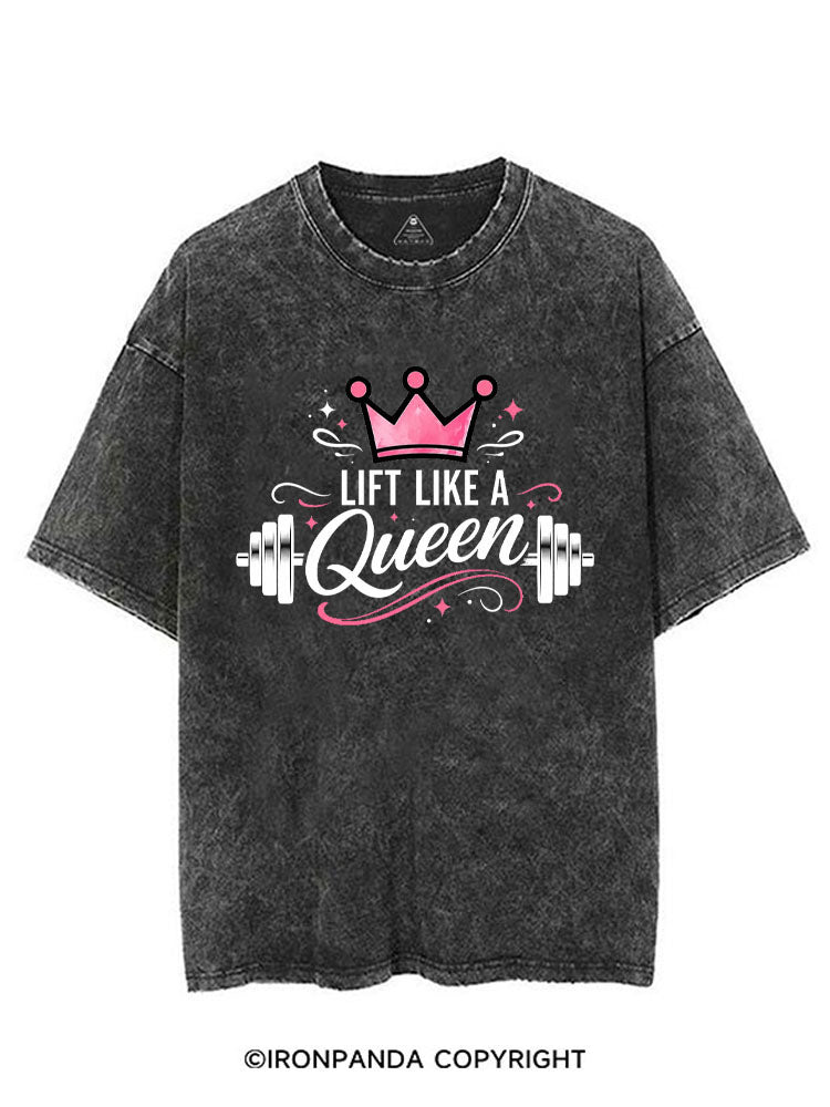 LIFT LIKE A QUEEN VINTAGE GYM SHIRT
