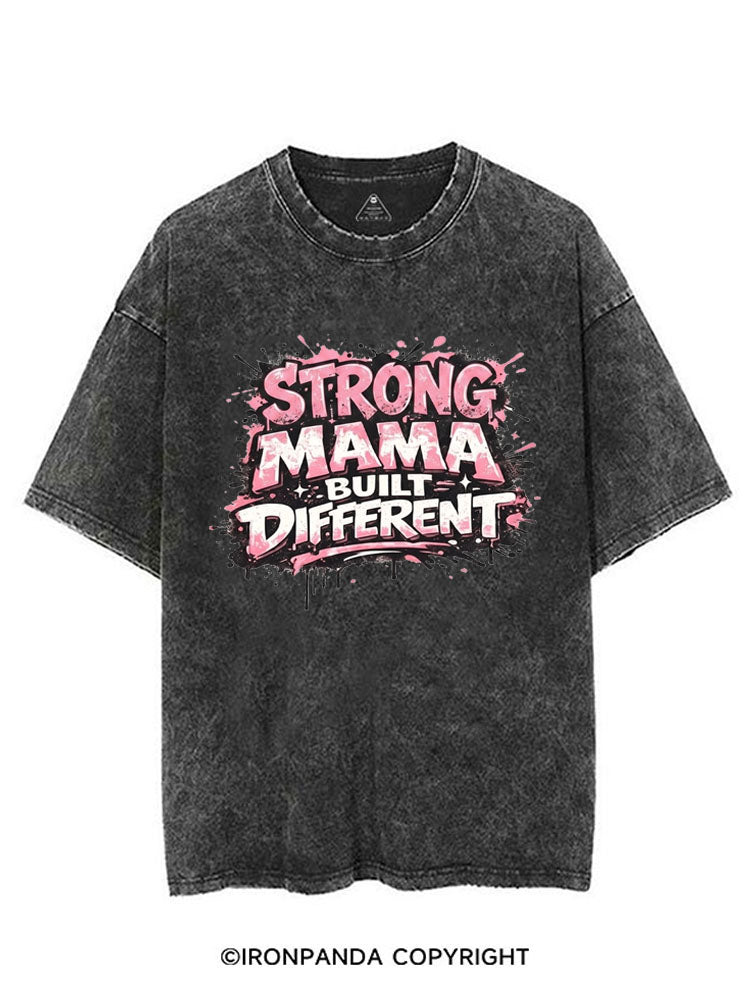STRONG MAMA BUILT DIFFERENT VINTAGE GYM SHIRT