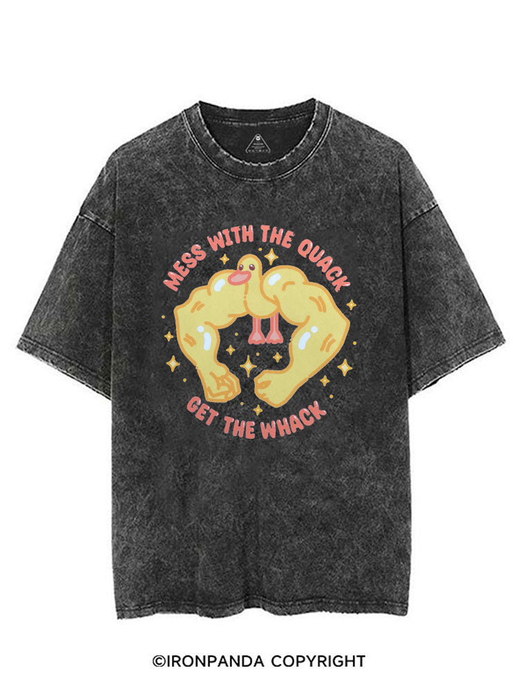 MESS WITH THE QUACK GET THE WHACK VINTAGE GYM SHIRT