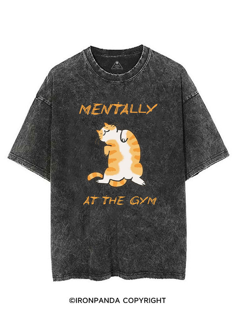 MENTALLY AT THE GYM VINTAGE GYM SHIRT