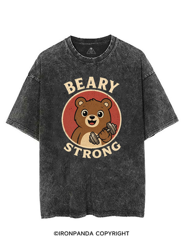 BEARY STRONG BEAR SWOLE VINTAGE GYM SHIRT