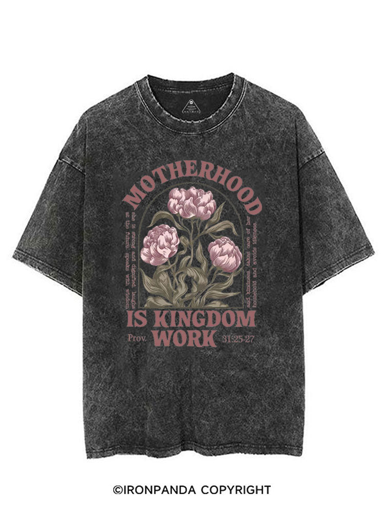MOTHERHOOD IS KINGDOM WORK VINTAGE GYM SHIRT