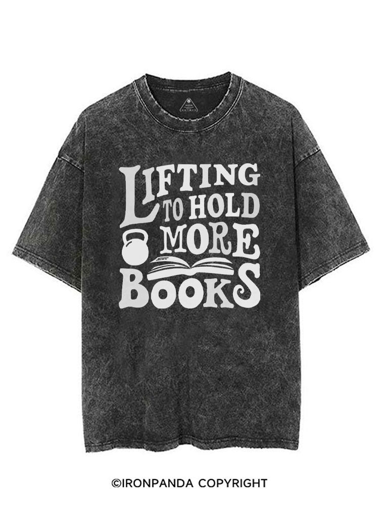 LIFTING TO HOLD MORE BOOKS VINTAGE GYM SHIRT