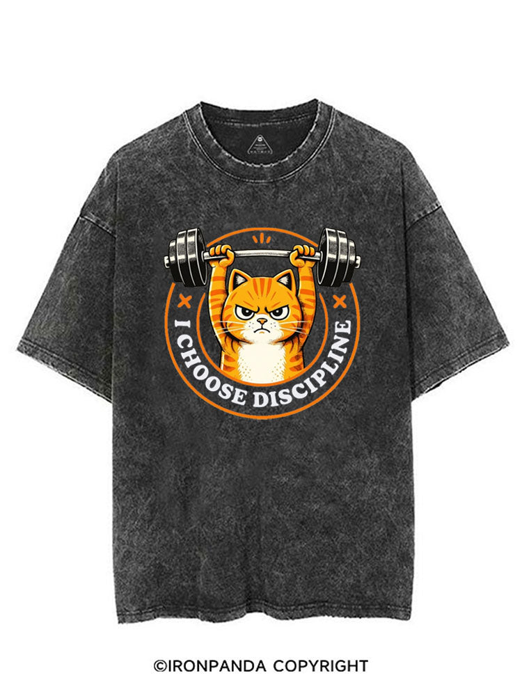 I CHOOSE DISCIPLINE VINTAGE GYM SHIRT