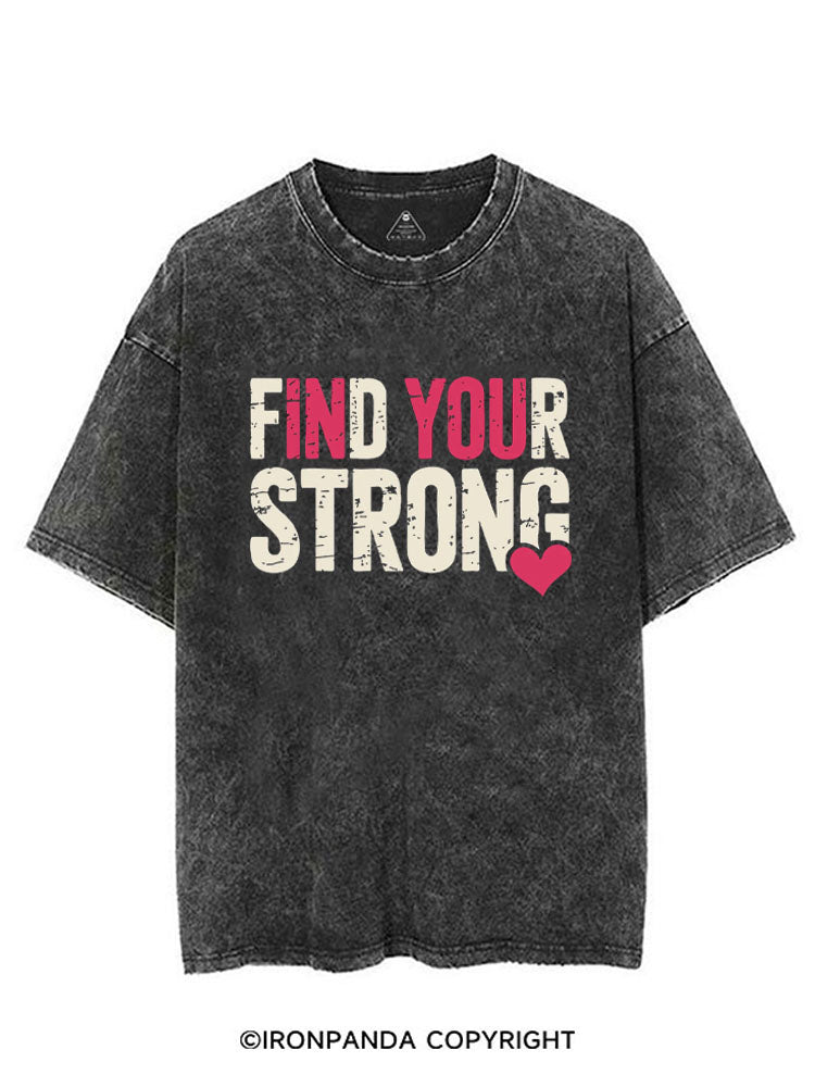 FIND YOUR STRONG VINTAGE GYM SHIRT