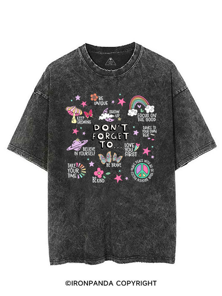 DON'T FORGET TO... VINTAGE GYM SHIRT