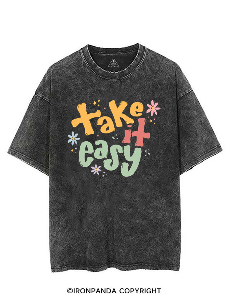 TAKE IT EASY VINTAGE GYM SHIRT