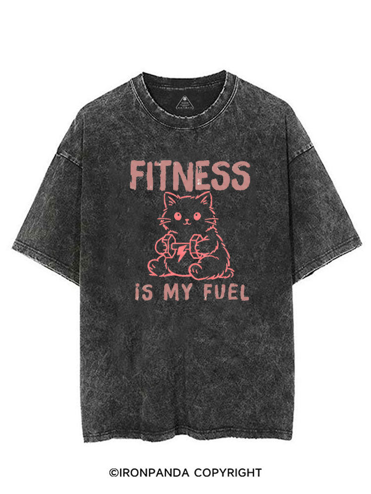 FITNESS IS MY FUEL VINTAGE GYM SHIRT
