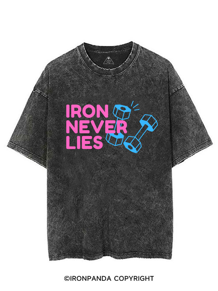 IRON NEVER LIES VINTAGE GYM SHIRT