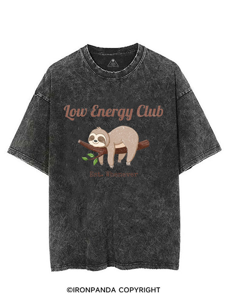 LOW ENERGY CLUB EST. WHENEVER VINTAGE GYM SHIRT