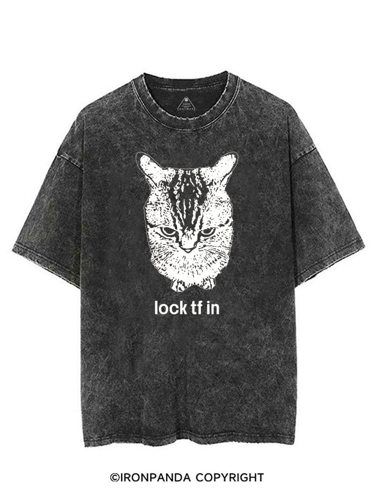 LOCK TF IN VINTAGE GYM SHIRT