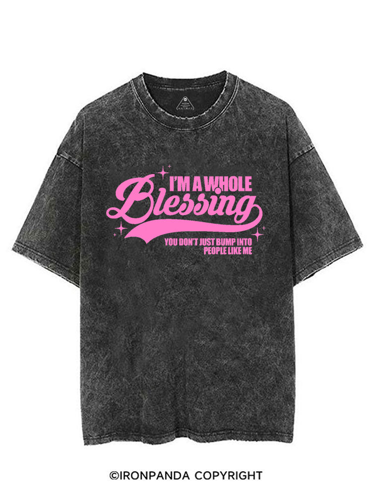 I'M A WHOLE BLESSING VINTAGE GYM SHIRT