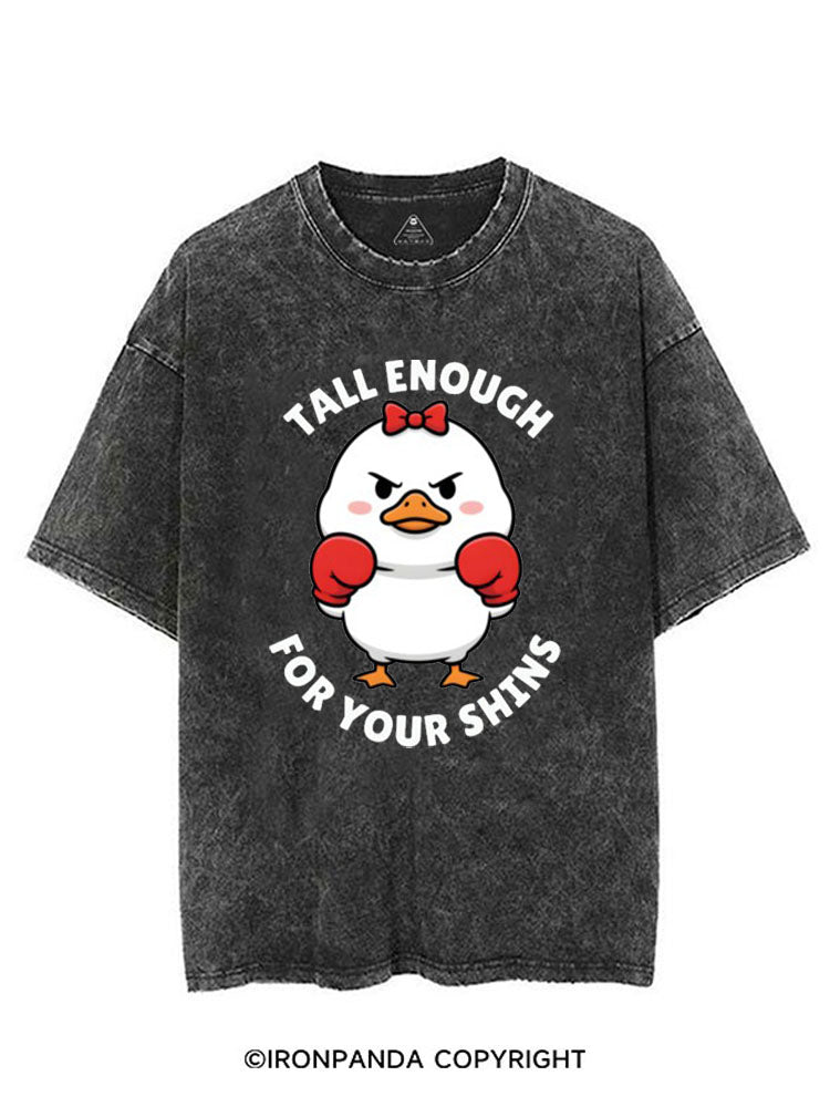 TALL ENOUGH FOR YOUR SHINS VINTAGE GYM SHIRT